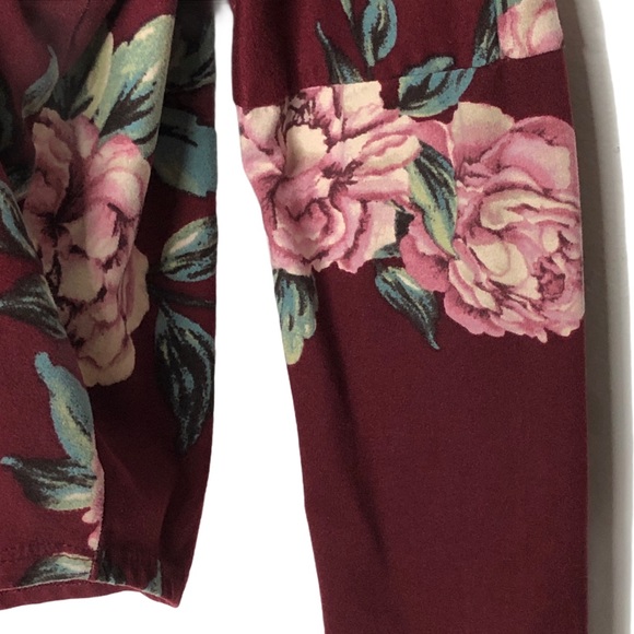 IZ BYER floral crisscross back tie front top | M - Picture 5 of 10